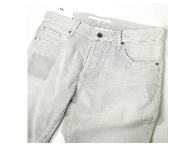 Autre Marque JEANS e-801G Pantalones de mezclilla ajustados de algodón Castaño - vista 4