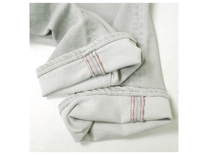 Autre Marque JEANS e-801G Pantalones de mezclilla ajustados de algodón Castaño - vista 9
