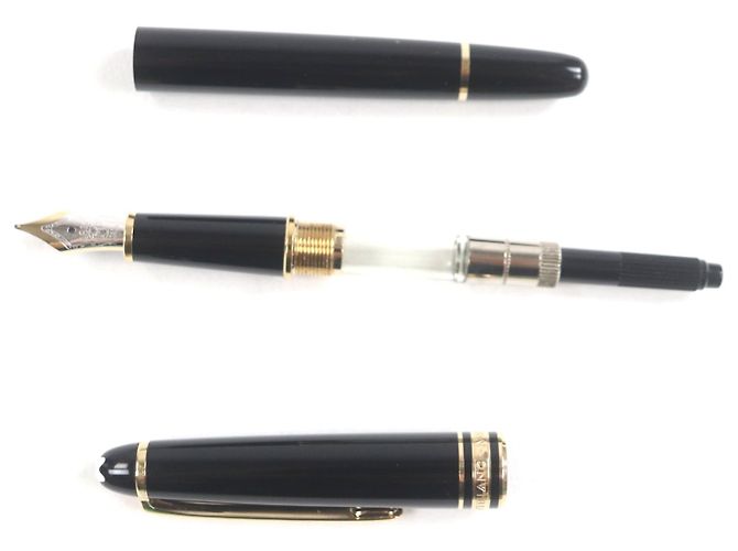 Pluma Montblanc Meisterstück 14K Negro - vista 3