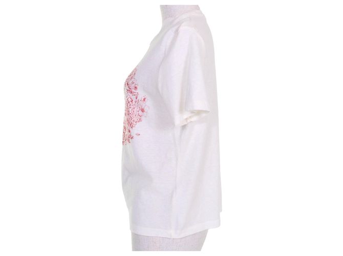 Camiseta de algodón Christian Dior Blanco Blanco roto - vista 2