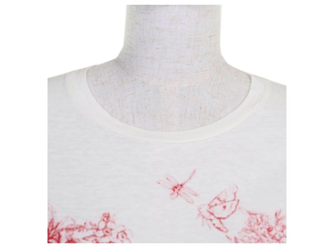 Camiseta de algodón Christian Dior Blanco Blanco roto - vista 4