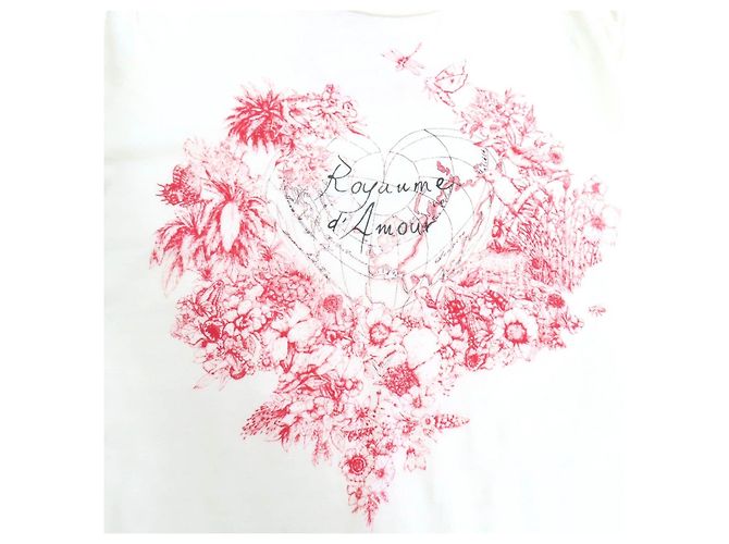 Camiseta de algodón Christian Dior Blanco Blanco roto - vista 5