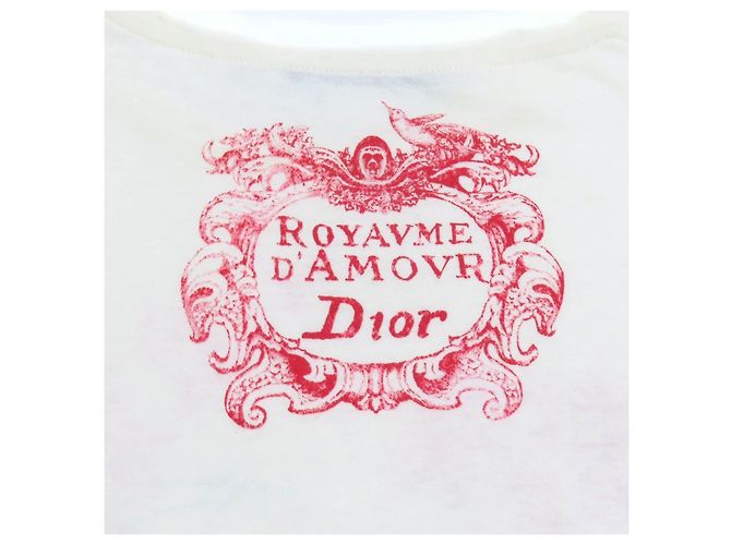 Camiseta de algodón Christian Dior Blanco Blanco roto - vista 6
