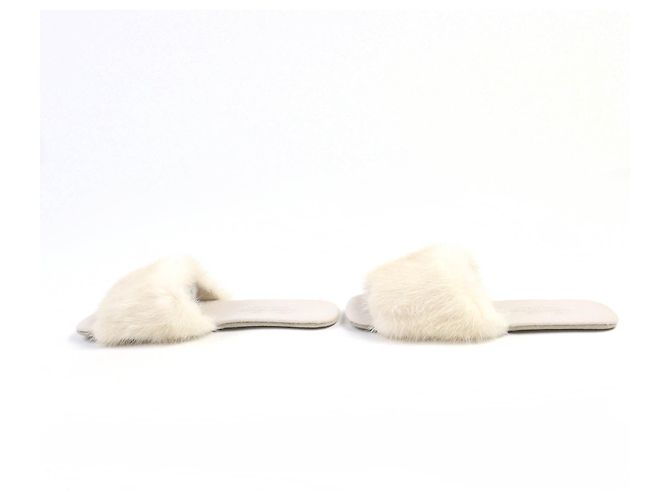 Autre Marque Mink Slipper von Loro Piana Beige - Ansicht 3