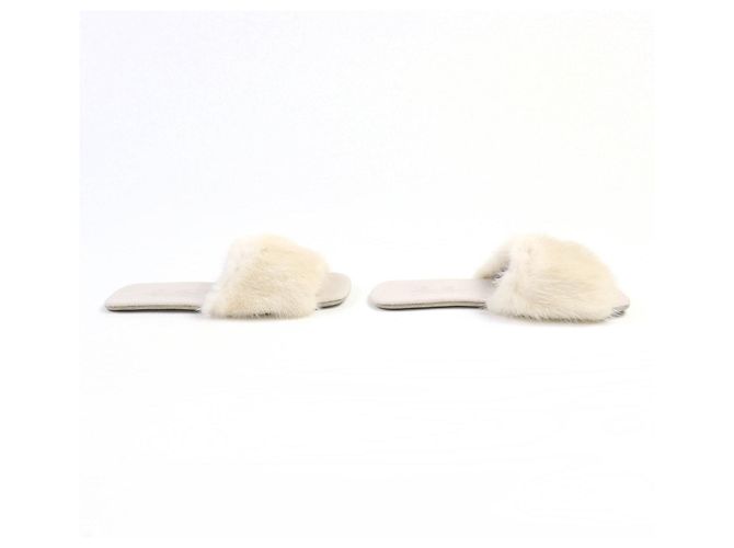Autre Marque Mink Slipper von Loro Piana Beige - Ansicht 4