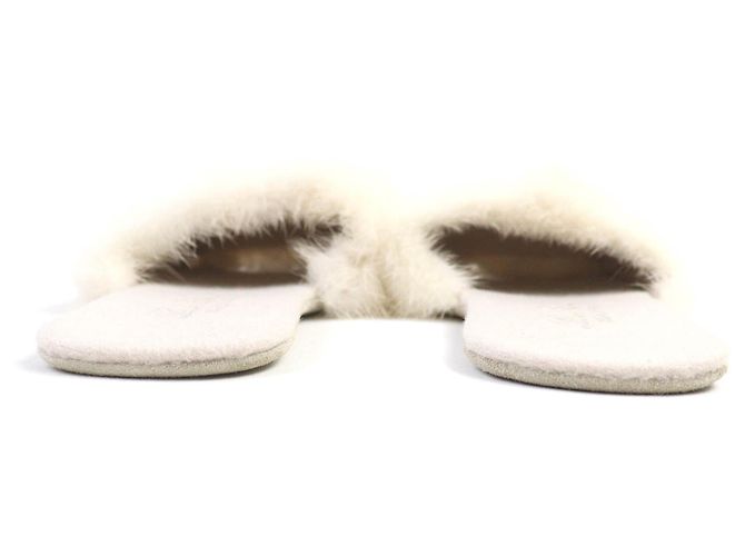 Autre Marque Mink Slipper von Loro Piana Beige - Ansicht 6
