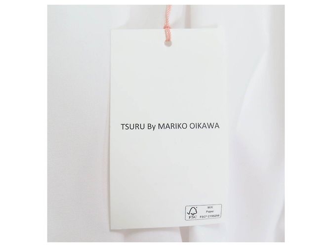 Autre Marque Blusa in cotone Tsuru di Mariko Oikawa Bianco - vista 9