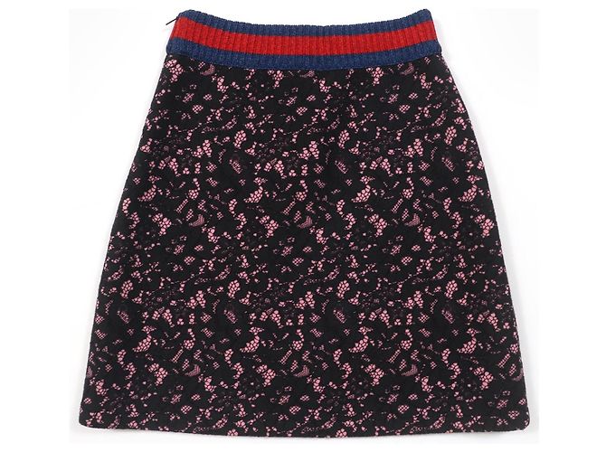 Falda de algodón Gucci Sherry Line Negro - vista 2