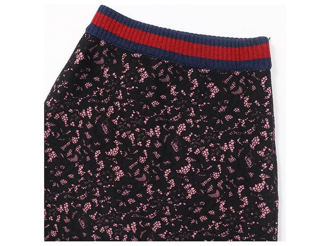 Falda de algodón Gucci Sherry Line Negro - vista 3