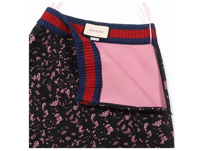 Falda de algodón Gucci Sherry Line Negro - vista 4