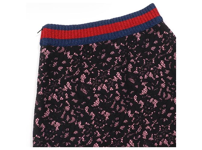 Falda de algodón Gucci Sherry Line Negro - vista 5
