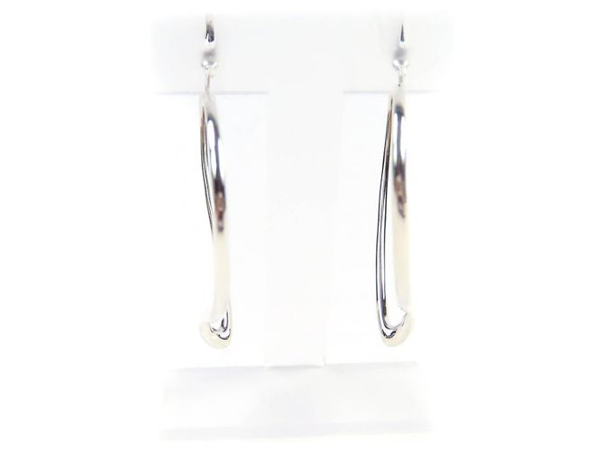 Tiffany & Co Orecchini a cerchio Open Heart AG925 di Tiffany&Co. Argento - vista 4