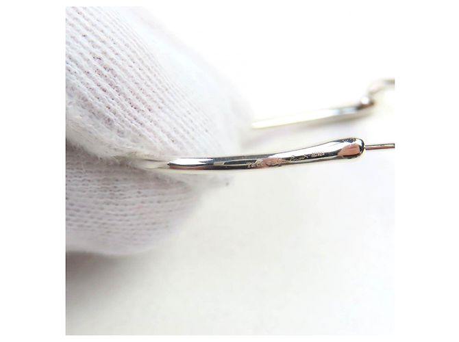 Tiffany & Co Orecchini a cerchio Open Heart AG925 di Tiffany&Co. Argento - vista 7