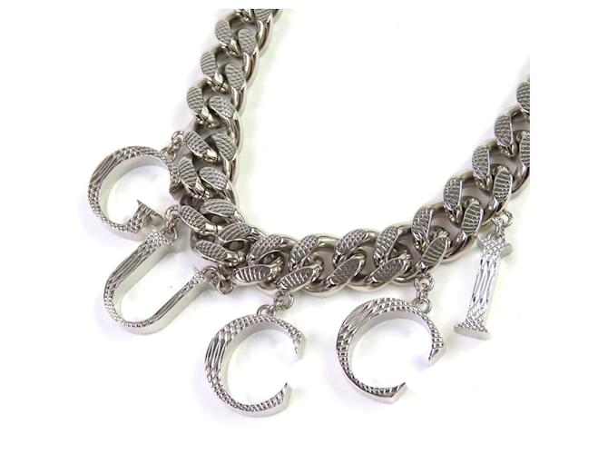 Collana Gucci Script Logo G intrecciata Accessori Argento - vista 4