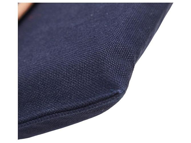 Pochette in cotone Hermès Bolide Blu - vista 4