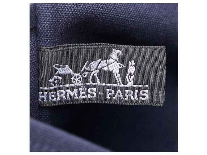 Pochette in cotone Hermès Bolide Blu - vista 9