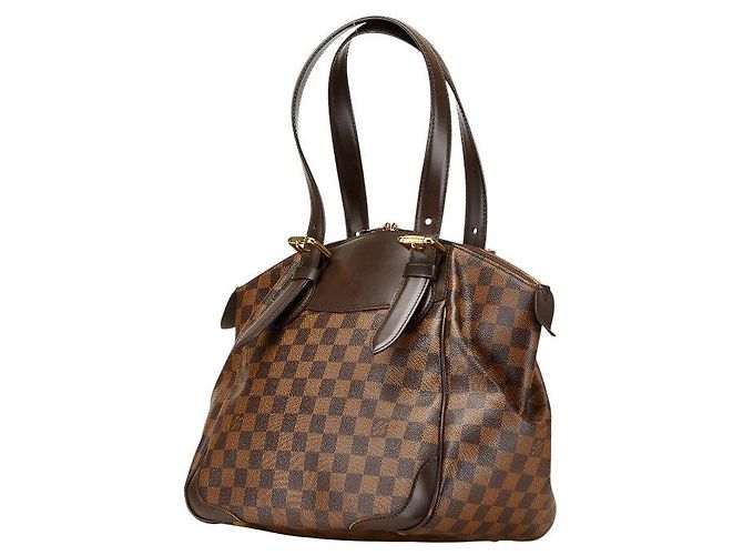 Borsa Louis Vuitton Verona PM Damier Marrone - vista 2