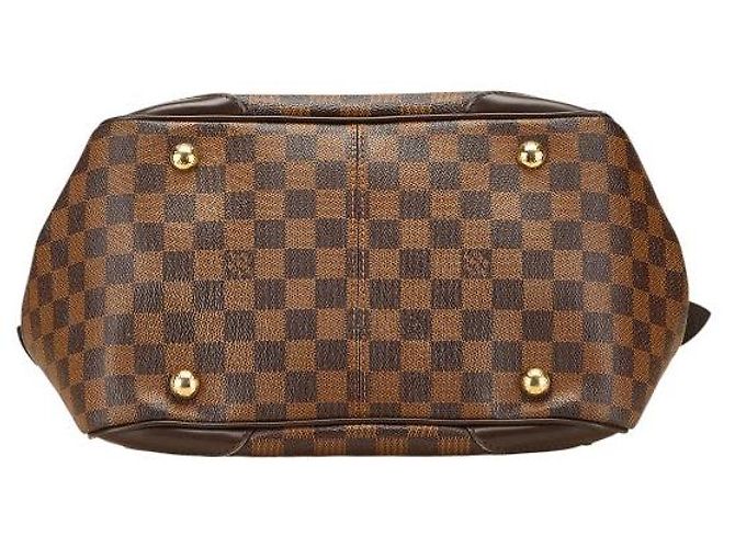Borsa Louis Vuitton Verona PM Damier Marrone - vista 3