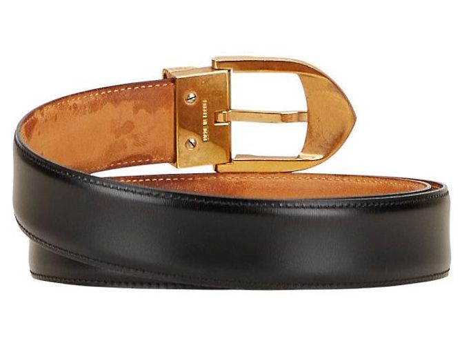 Cintura Classica in Pelle Louis Vuitton Nero - vista 3