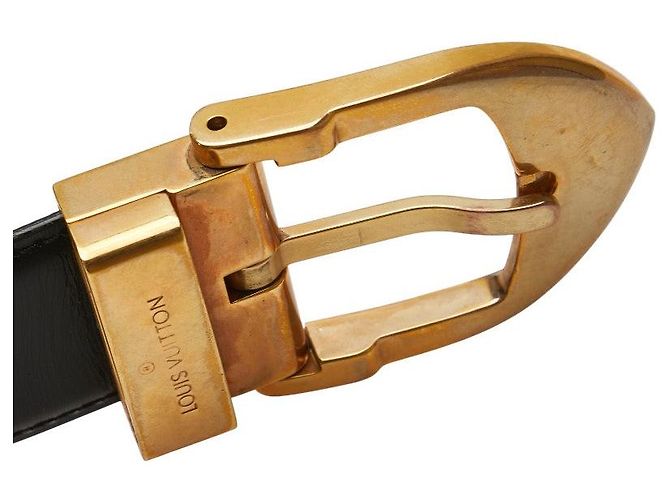 Cintura Classica in Pelle Louis Vuitton Nero - vista 8