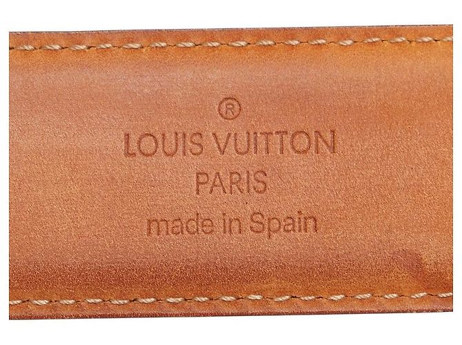 Cintura Classica in Pelle Louis Vuitton Nero - vista 9