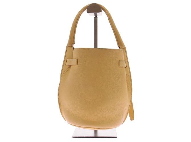 Céline Borsa "Big bag" secchiello in vitello grana gialla Giallo - vista 2