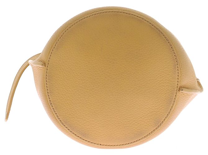 Céline Borsa "Big bag" secchiello in vitello grana gialla Giallo - vista 7
