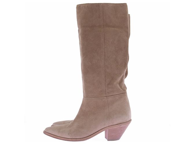 Botas Ba&Sh de ante beige - vista 3