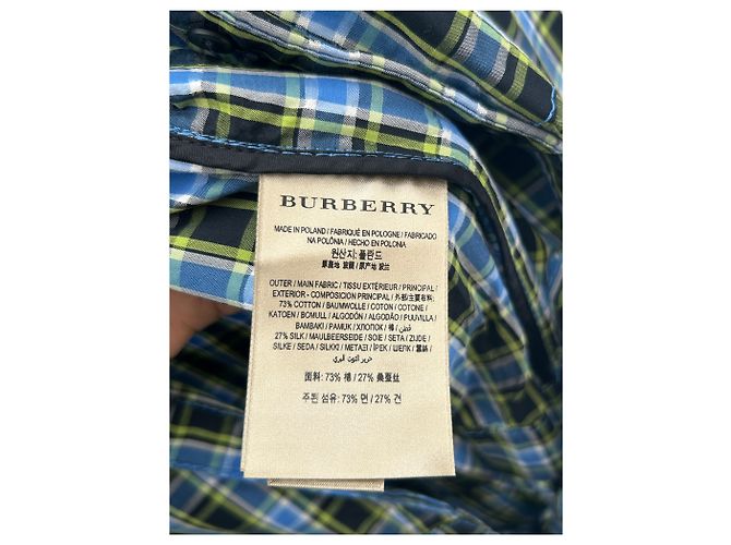 Burberry Mono azul a cuadros de algodón - vista 4
