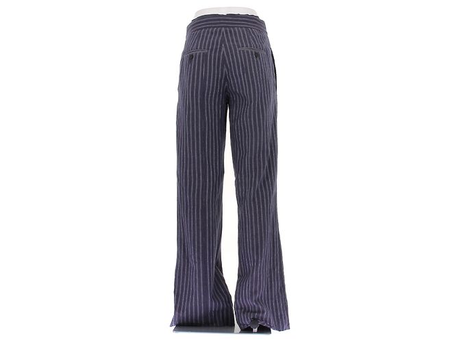 Laurence Bras Pantalón marino a rayas Azul marino - vista 2