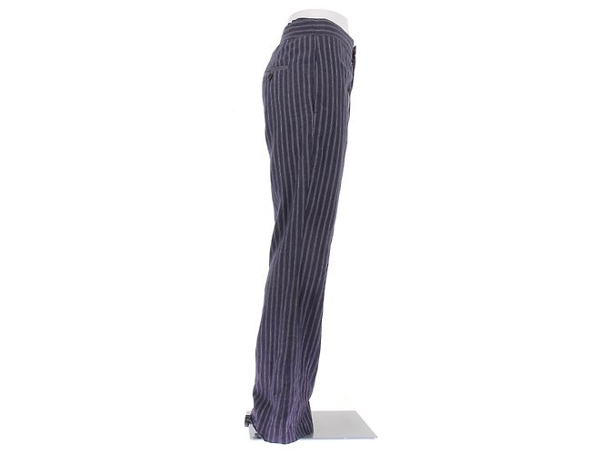 Laurence Bras Pantalón marino a rayas Azul marino - vista 3