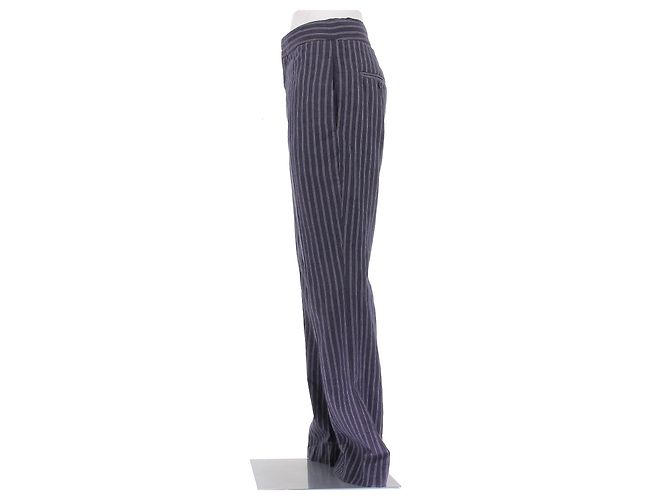 Laurence Bras Pantalón marino a rayas Azul marino - vista 4