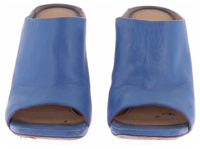 Off White Blaue Absatzmules - Ansicht 4