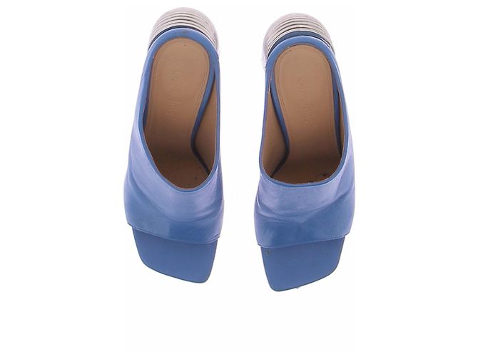 Off White Blaue Absatzmules - Ansicht 6