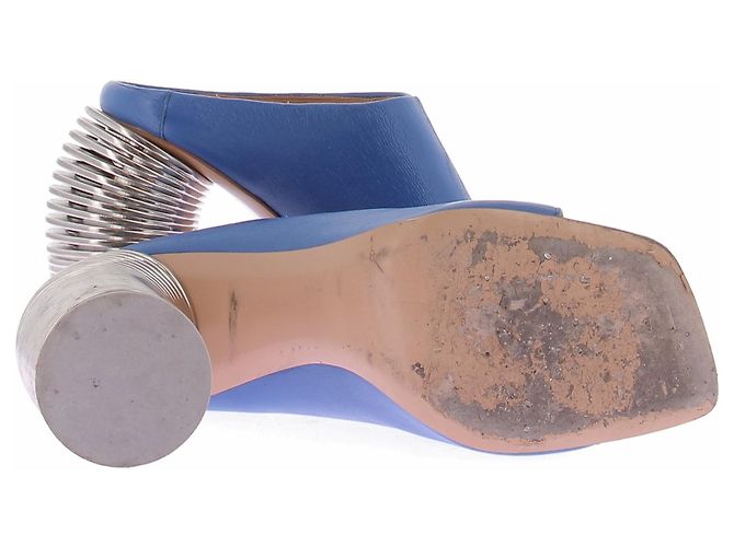 Off White Blaue Absatzmules - Ansicht 7