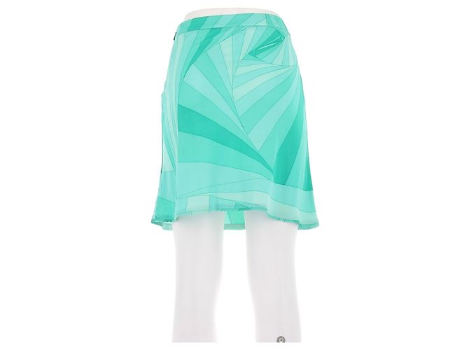 Falda corta azul estampada Versus Versace - vista 2
