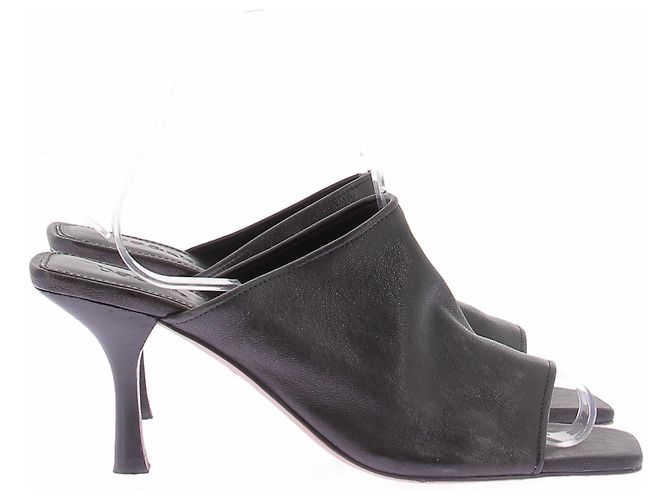 Mule Ba&Sh in pelle nera taglia 38 Nero - vista 2