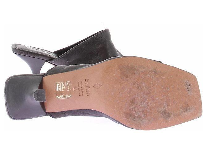 Mule Ba&Sh in pelle nera taglia 38 Nero - vista 7