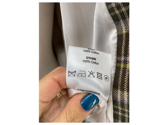 Autre Marque Chaqueta de cuadros ELLEME de algodón marrón Talla 38 Castaño - vista 5