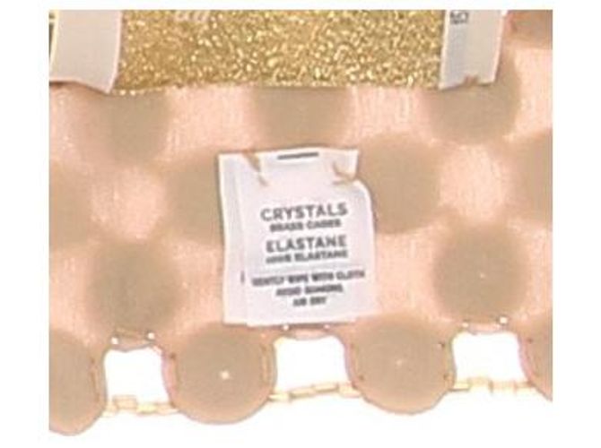Autre Marque Top com pedras e pérolas Dourado - vista 5