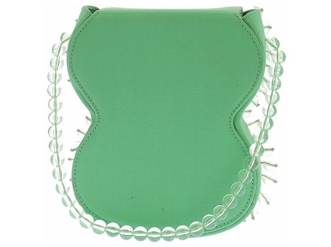 Bolso de mano By Far de cuero verde - vista 2