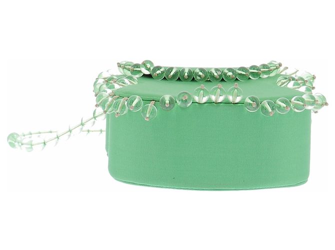 Bolso de mano By Far de cuero verde - vista 7