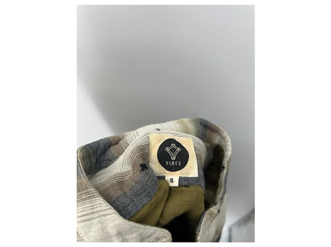 Autre Marque Camisa azul gris en algodón - vista 5