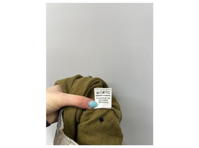 Autre Marque Camisa azul gris en algodón - vista 6