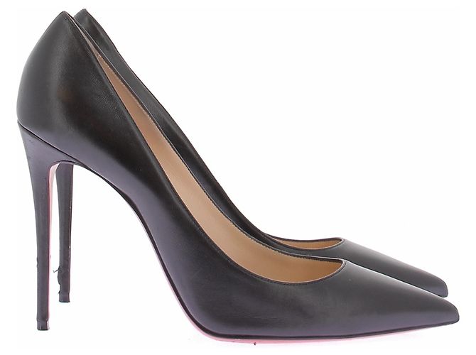 Christian Louboutin Schwarze Leder-Pumps - Ansicht 2
