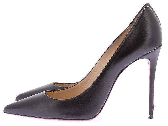 Christian Louboutin Schwarze Leder-Pumps - Ansicht 3