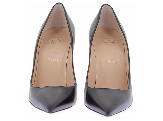 Christian Louboutin Schwarze Leder-Pumps - Ansicht 4