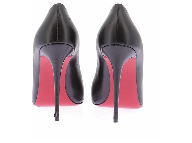 Christian Louboutin Schwarze Leder-Pumps - Ansicht 5