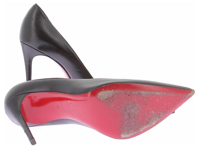 Christian Louboutin Schwarze Leder-Pumps - Ansicht 7