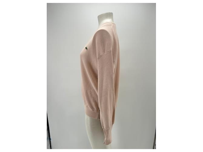 Lacoste Cárdigan rosa de algodón - vista 4